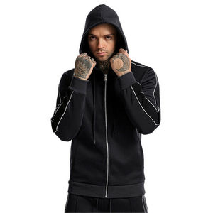 Men's Autumn Fitness Hoodie Outdoor Sport Casual Hooded Sweatshirt 100% Cotton Quick Dry Eco-Friendly - Product Image 5