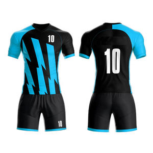 Conjuntos de Uniformes de Fútbol Unisex Cómodos, 100% Poliéster, Ligeros, Elásticos, Transpirables, de Secado Rápido, para Todas las Temporadas - Product Image 1