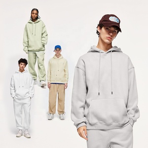 Conjunto Deportivo para Hombre, Sudadera con Capucha y Pantalones Deportivos Gruesos, Personalizable con Logotipo - Product Image 1