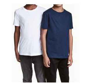 Camisetas lisas con logotipo personalizado para niños y niñas, camisetas 100% de algodón con logotipo personalizado - Product Image 1