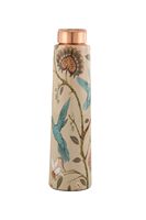 Bouteille d'eau en cuivre écologique de haute qualité, résistante à l'eau bouillante, style unisexe de luxe, emballage premium, fabriquée en Inde