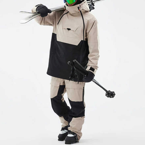 Trajes de Esquí Impermeables para Hombre, Chaqueta con Cierre de Cremallera, Color de Panel, Ropa de Nieve y Esquí, Traje de Esquí de una Pieza, Servicio OEM - Product Image 6