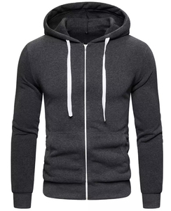 Sweats à capuche en molleton de coton surdimensionné 450GSM Heavyweight Zipper Drop Shoulder Streetwear Sweat à capuche épais hiver superposition - Product Image 3