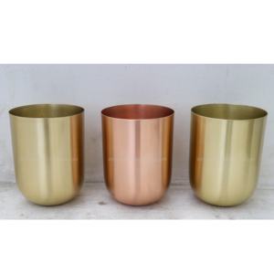 Bougeoir vide en or à impression personnalisée avec une capacité de Containers-16oz en cuivre de luxe Décoration de la maison de style floral moderne - Product Image 4