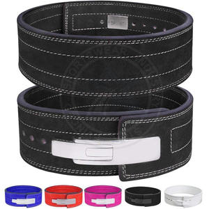 Custom Logo Adjustable 10mm Cowhide Leather Heavy Duty Plus Size Professional Protection Powerlifting Lever <b>Belt</b> Gym Fitness - Product Image 4