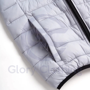 Nouvelle arrivée Veste d'hiver pour homme avec fermeture éclair Personnalisée Respirante Veste matelassée à bas prix - Product Image 6