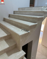 Fabricante de Piedra de Foshan: Peldaños y Contrapeldaños de Mármol Beige Personalizados, Peldaños de Mármol Beige Egipcio, Plataformas y Rodapiés de Mármol