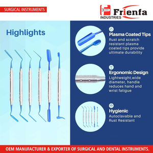 Implante Portador de Injerto Óseo, Tapones y Empacadores Recubiertos de Titanio, Juego de 6 Instrumentos Dentales para Procedimientos de Injerto Óseo - Product Image 4