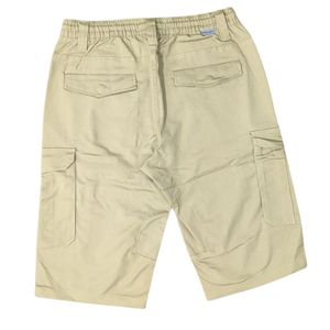 Prix d'usine direct hommes décontracté 100% coton sergé Shorts multi-poches solide Sports de plein air Cargo pantalon fermeture éclair - Product Image 3