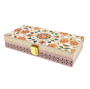 Boîte de rangement rectangulaire en bois fantaisie organisateur de bijoux personnalisé vente en gros pour la maison cuisine bureau organisation de rangement - Product Image 3