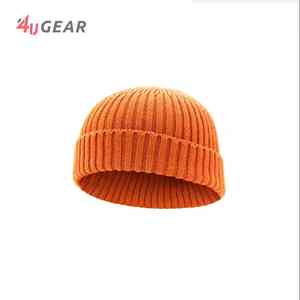 Customized Beanie Plain Light Weight Knitted Beanie <b>Hats</b> - Product Image 6