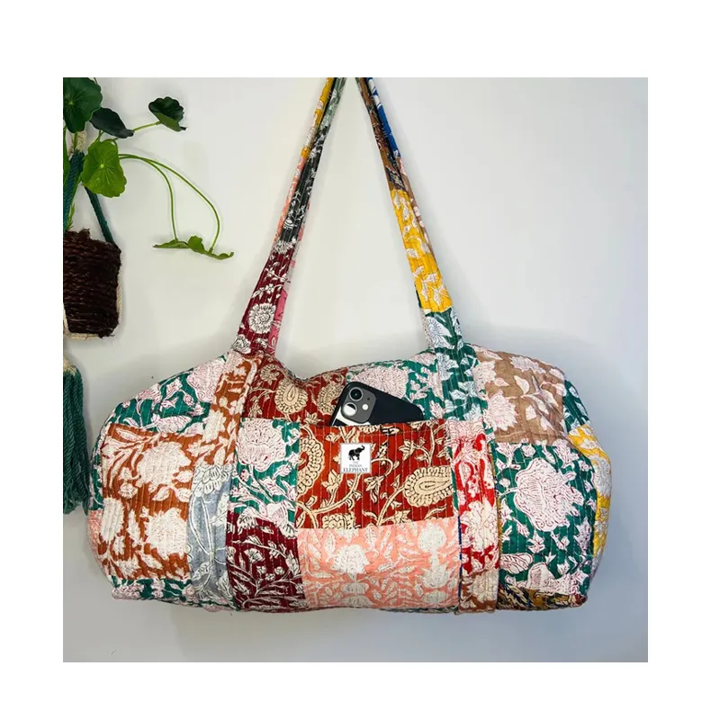 Wholesale Boho Banjara Duffle Designer Soft Cotton Fabric Travel Gypsy Shopping Tote Bags
