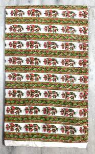 ผ้าฝ้าย100% บล็อกมือพิมพ์ลาย jaipur มรดกทางวัฒนธรรมแบบดั้งเดิมเป็นมิตรกับสิ่งแวดล้อม - Product Image 4