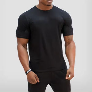 Venta al por mayor logotipo personalizado imprimir nuevo diseño Atlético correr ropa deportiva algodón gimnasio hombres fitness camisetas de gran tamaño - Product Image 1