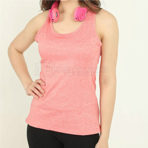 Vente en gros de débardeurs personnalisés de haute qualité 100% coton sans manches respirants écologiques avec logo frontal pour femmes en taille adulte personnalisée - Product Image 6