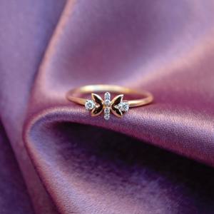 Bague de créateur en or massif 18 carats certifiée IGI bijoux en diamants naturels 6 pour cadeau bande de promesse délicate pour petite amie - Product Image 5