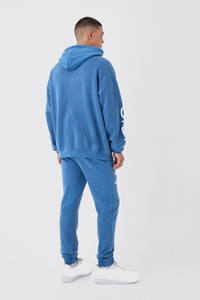 OEM personnalisé 3d Puff imprimé sweats à capuche surdimensionnés Logo personnalisé épais 500GSM pullover sweats à capuche hommes goutte épaule 100% coton - Product Image 2