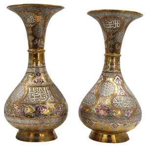 แจกันตั้งพื้นทำจากทองเหลืองหรูหราแบบโบราณจัดแสดงดอกไม้สำหรับงานแต่งงานห้องนั่งเล่นประดับโต๊ะ - Product Image 2