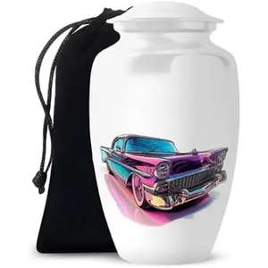 Urna de cenizas de recuerdo de latón metálico de diseño tradicional, contenedor de cenizas humanas de calidad Superfina, urna de cenizas metálica memorable - Product Image 2