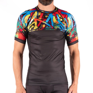 High Quality <b>Mens</b> Rash Guard Custom Sublimation Sleeves Your Logo & Design Made in Pakistan - Product Image 1