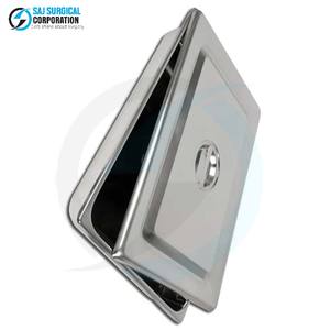 Bandeja para Instrumentos Manual de Acero Inoxidable Autoclavable con Tapa, Uso Multipropósito para Esterilización y Almacenamiento Seguro de Instrumentos - Product Image 2