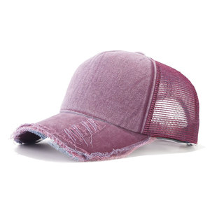 Casquette de camionneur en mousse vierge OEM Casquette de camionneur avec broderie de logo personnalisé Casquette pour hommes à dos en maille unie 5 panneaux - Product Image 2