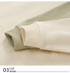 Conjuntos de pantalones con capucha y cremallera de doble cabeza gruesos de lana de alta resistencia de 350g personalizados al por mayor Jersey de punto informal para ambos otoño - Product Image 3