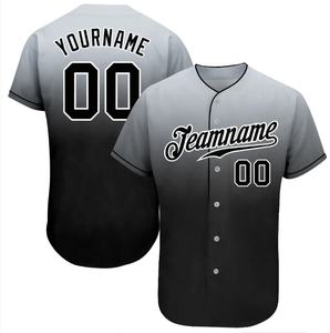 Venta al por mayor personalizado béisbol Softball Jersey Set 100% poliéster transpirable Transferencia de Calor impreso antibacteriano de secado rápido de talla grande - Product Image 5