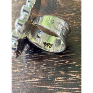 Bague ajustable en argent sterling avec quartz rose et tourmaline, sertie en grappe, taille 9, pour usage quotidien, fabriquée à la main au sud-ouest - Product Image 6