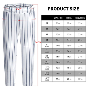 Pantalones de béisbol para hombre, cintura elástica con rayas blancas, ajuste regular, poliéster, transpirables, ropa para todas las estaciones - Product Image 6