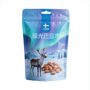 Emballage en sachet debout mat prêt à la vente au détail avec fermeture éclair et ouverture facile à déchirer pour les produits de collation et les aliments secs - Product Image 3