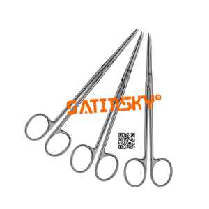 Tijeras de disección de nervios, 15 CM, microcirugía, Manual de acero inoxidable, certificado CE, clase III, instrumentos de buena reputación - Product Image 1