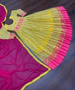 Broderie de style Anarkali vêtements indiens et pakistanais vêtements pour femmes Salwar Kameez costume de fête mariage indien dames vente en gros Alphanumero - Product Image 3