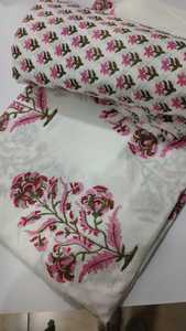 ผ้าฝ้ายแท้วัสดุนุ่มทนทานคุณภาพดีที่สุดสําหรับทําผ้าปูที่นอนและเบาะจากอินเดียส่งออก - Product Image 6