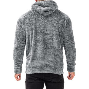 Sudadera con capucha de lana de algodón ultrasuave para hombre de diseñador Nueva moda Sherpa de invierno con estampado personalizado Estilo de otoño Teñido liso - Product Image 2