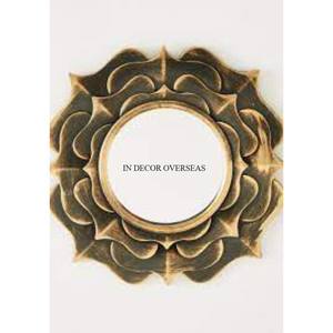 Espejo de pared de forma redonda con marco de Metal de diseñador con forma de flor de aspecto atractivo, suministros de decoración Interior para el hogar a un precio impresionante - Product Image 6