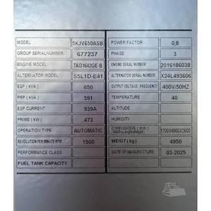 2025 Stamford S5L1DE41 Groupe électrogène monophasé silencieux à démarrage automatique à distance, fréquence 50Hz/60Hz, tension nominale 12V, ATS basse tension - Product Image 4