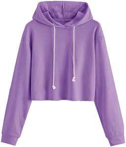 Meilleure vente de qualité supérieure sweat à capuche de gymnastique d'hiver pour femmes crop top capuche respirante de grande taille avec logo avant vente en gros OEM - Product Image 3