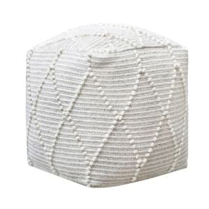 Handmade Modern <b>Furniture</b> Wool Pouf Ottoman Cotton Floor Cushion Footrest Pouffe Seat Best Price for Living Room <b>Decor</b> - Product Image 4