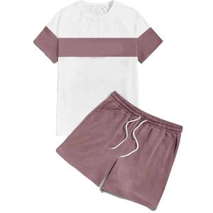 <b>Men's</b> Custom Logo Summer Wear New Fashion Casual <b>Shorts</b> and Shirt <b>Sweat</b> Suit Street Wear Two Pieces <b>Men</b> <b>Short</b> Sets Wear OEM - Product Image 5