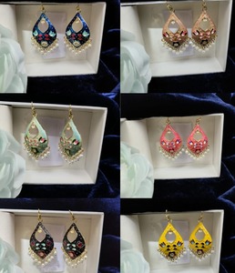 Traditional Ethnic <b>Earrings</b> Jewellery Party Favor Kundan Chandbali Pearl Hoop <b>Jhumka</b> Indian Pakistani Bridal <b>Earring</b> Bollywood - Product Image 3