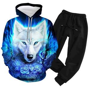 Conjunto de chándal reflectante de alta calidad unisex, ropa de invierno ecológica a la moda de talla grande al por mayor para hombres - Product Image 4