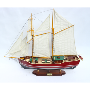 MODÈLE DE GRAND BATEAU LILA DAN-MODÈLE DE BATEAU ARTISANAT EN BOIS AVEC BATEAUX STAND-MODÈLE POUR LA DÉCORATION DE LA MAISON, LE CADEAU, LA COLLECTION - Product Image 6