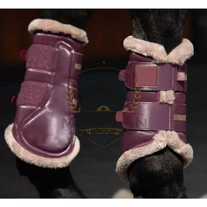 Bottes de soin pour chevaux, matériau durable, finition lisse, fermeture réglable, ajustement confortable - Product Image 6