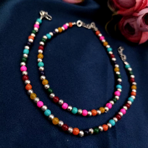 Pulsera de Cuentas Económica para Fiestas para Niñas, Pulseras de Cuentas Plateadas, Diseño Elegante para Fiestas, Ligeras, Diseño Sencillo - Product Image 1