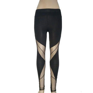 Leggings de yoga pour femmes sur mesure, tissu tricoté respirant, différents designs de couleurs, logo, prix de gros - Product Image 2