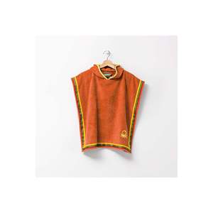 Be-0818-Org Serviette poncho pour enfants 100% coton orange 65x65 cm - ORANGE - Product Image 3