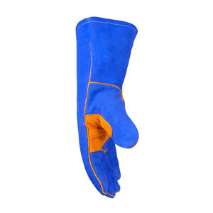 Venta al por mayor Guantes DE TRABAJO Guantes de seguridad de cuero Guantes de soldadura de cuero dividido de vaca para industrial de alta calidad - Product Image 3