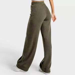 Pantalón de Jogger de algodón para mujer de calidad superior 2023, suelto, de gran tamaño, pierna ancha y recta, cintura elástica, precio razonable al por mayor - Product Image 3