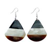 Ensemble de boucles d'oreilles pour femmes, nouveau style, design 'Love', écologiques, polies, à deux cornes, pour usage quotidien, qualité supérieure, bio et compétitif